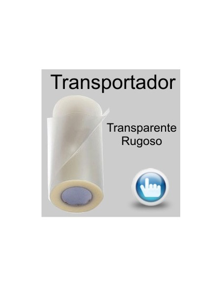 Transportador transparente rugoso