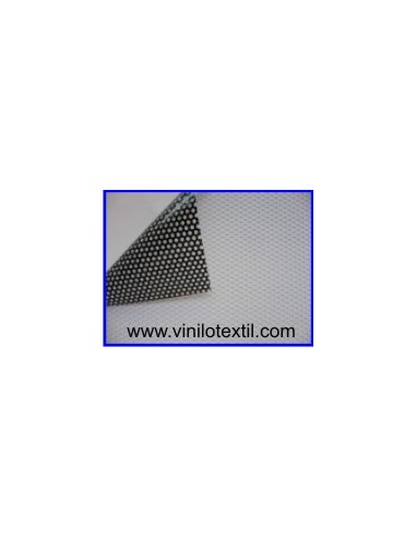 Vinilo adhesivo blanco brillo microperforado