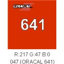 Oracal 641 Orange Red 047