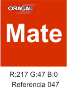 Oracal 631 Orange Red 047 MATE