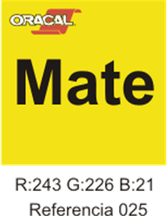 Oracal 631 Amarillo Brimstone 025 MATE