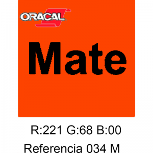 Oracal 641 Naranja 034 MATE