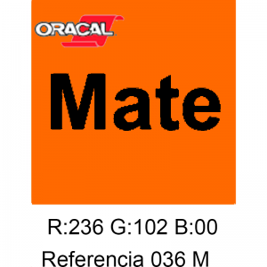 Oracal 641 Light Orange 036 MATE