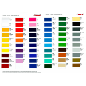 Carta de colores Oracal 651