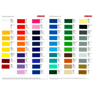 Carta de colores Oracal 641 Brillo