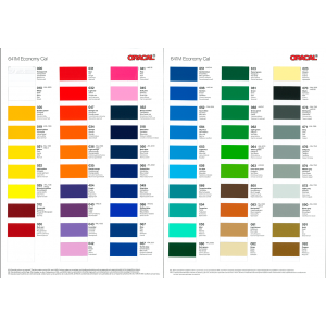 Carta de colores Oracal 641 Mate