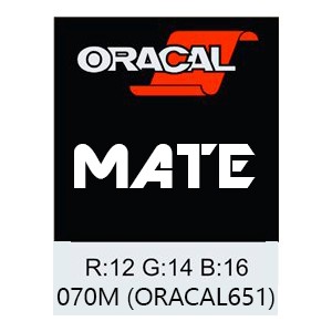 Oracal 651 MATE Black