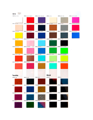 Carta de colores Siser