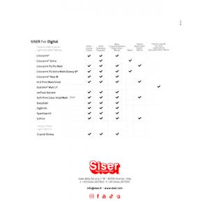 Carta de colores Siser