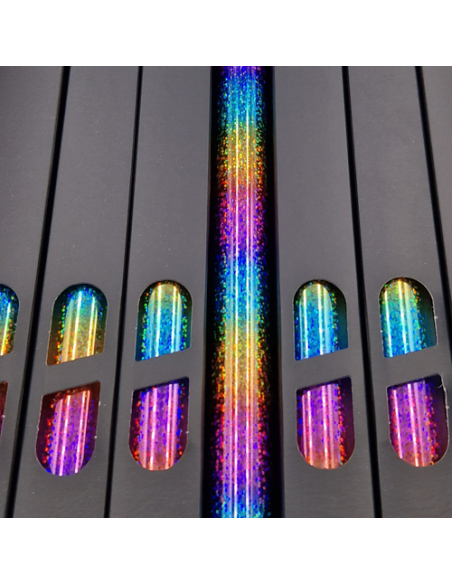 Lamina Foil Galaxy Multi Stripes 10  n114