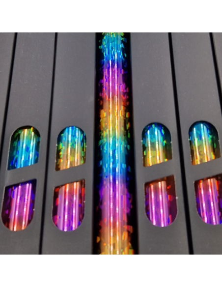 Lamina Foil Glass Multi Stripes  n122