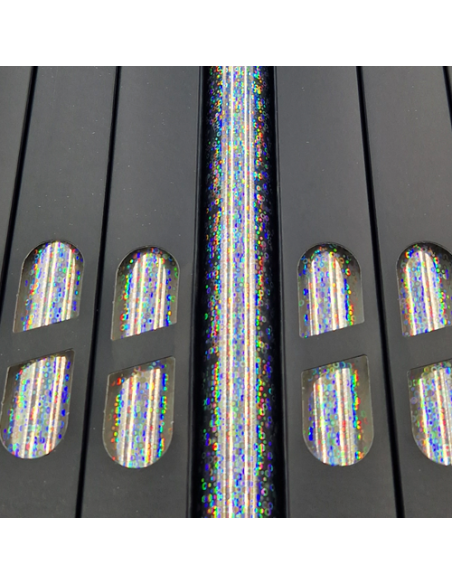 Lamina Foil Galaxy Buble Silver n132