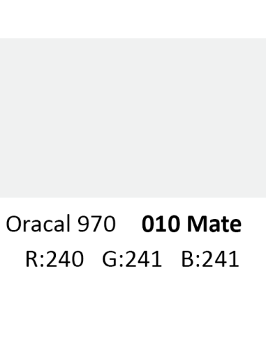 Oracal 970 RA 010 White Mate