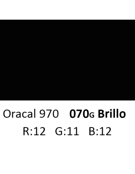 Oracal 970 RA 070G Black Brillo