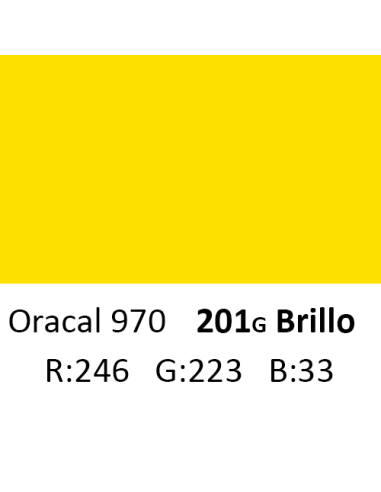Oracal 970 RA 201G Crocus Yellow
