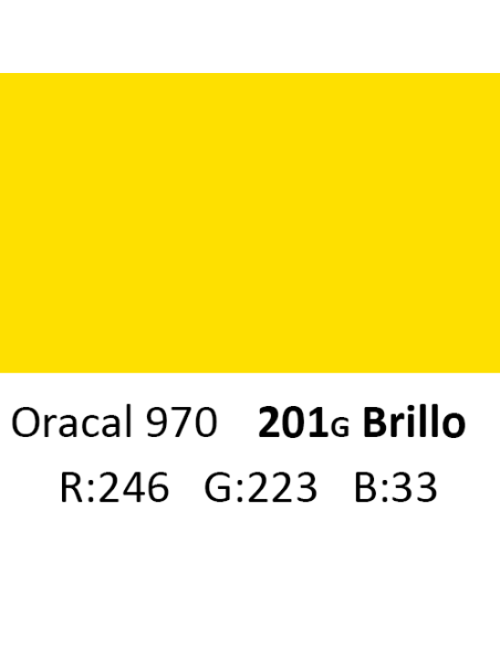 Oracal 970 RA 201G Crocus Yellow