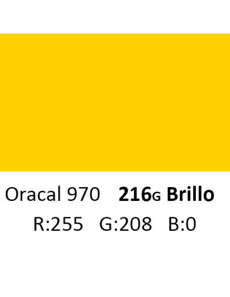 Oracal 970 RA 216G Traffic Yellow