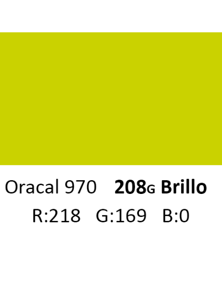 Oracal 970 RA 208G Post Office Yellow