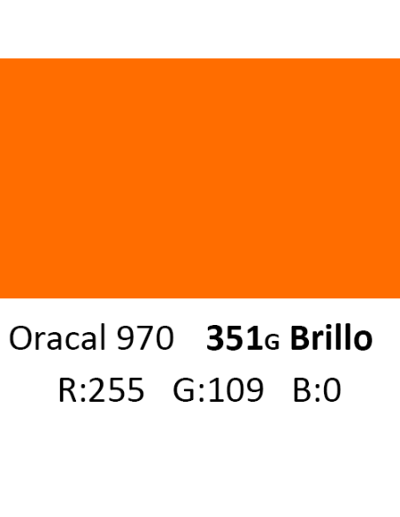 Oracal 970 RA 351G Municipal Orange