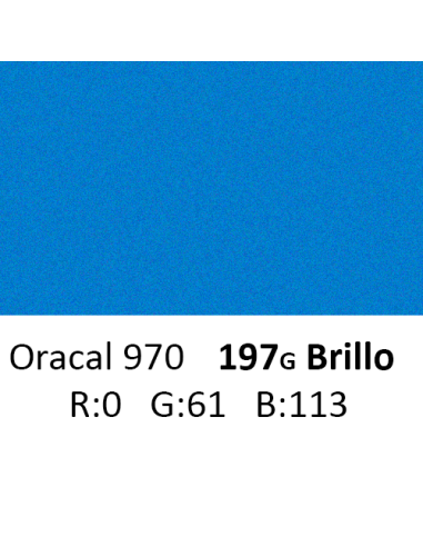 Oracal 970 RA 197G Azure Metallic
