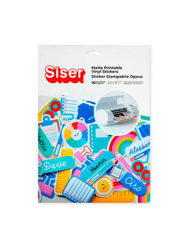 Vinilo Siser imprimible adhesivo blanco Mate A4